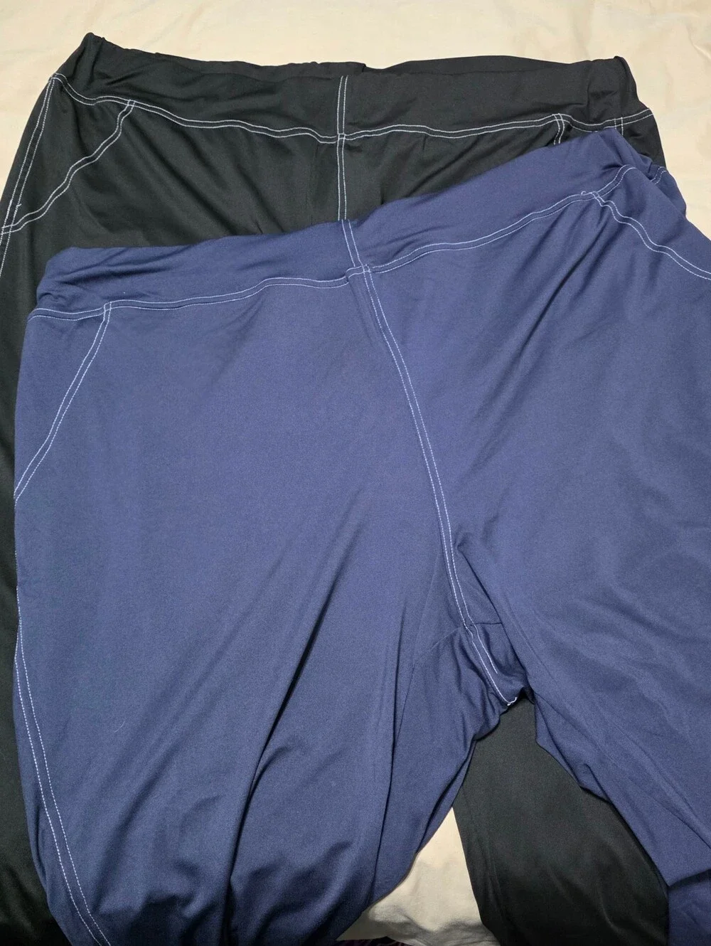 SHEIN 2 Pair Navy&Black Lightweight Pull-on Leisure Pants Women's Size 7XL+